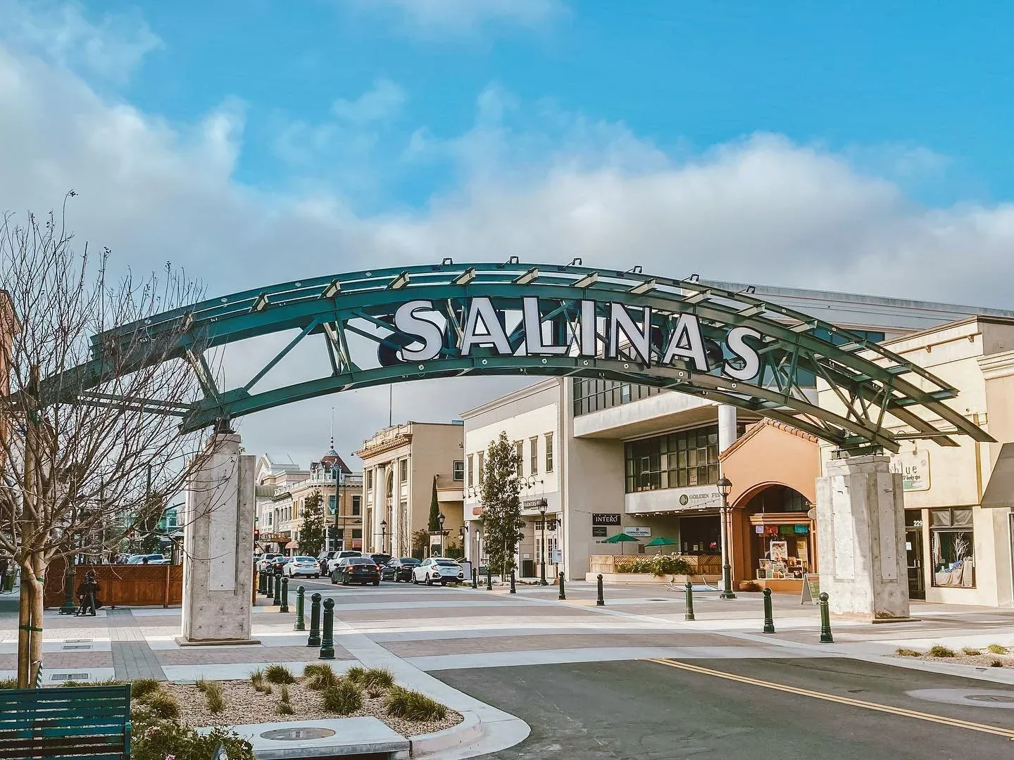 The Salinas arch in downtown Salinas, CA